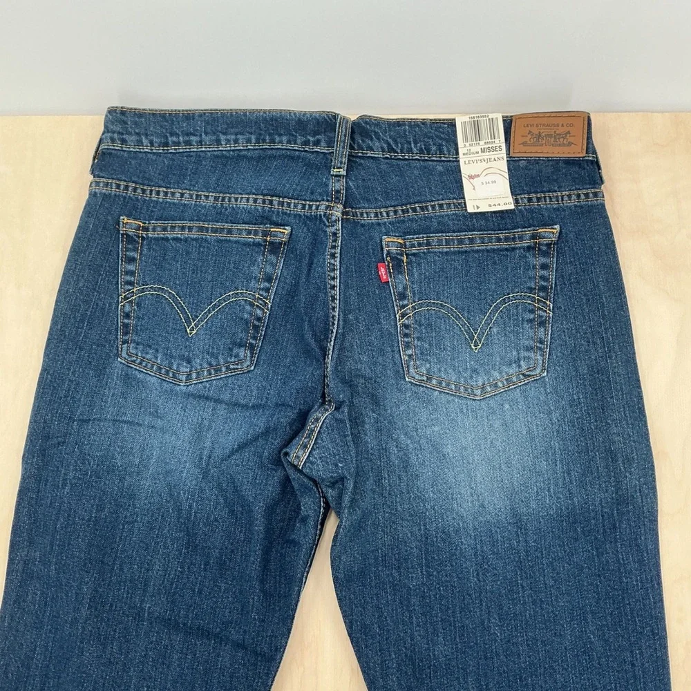 Levi's 515 Bootcut Jeans Womens 12M Blue Stretch Denim Y2K Dark Wash Cowgirl